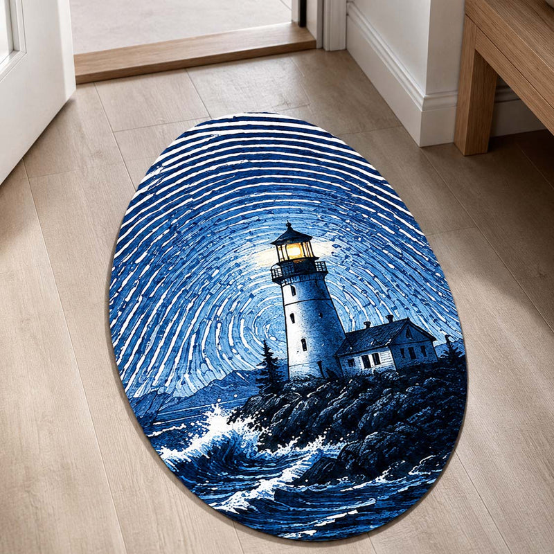 Fingerprint Shape Flat Rugs