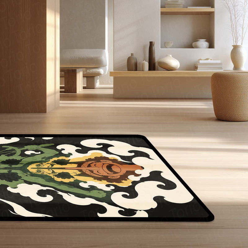 One Piece Usopp Evolution Area Flat Rug | Sogeking Anime Floor Rug | Premium Anti-Slip Flat Rug