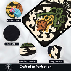 One Piece Usopp Evolution Area Flat Rug | Sogeking Anime Floor Rug | Premium Anti-Slip Flat Rug