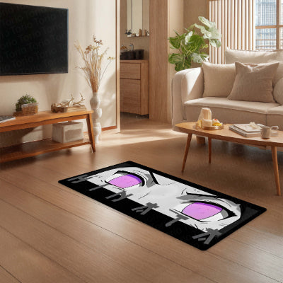 Hinata Hyuga Byakugan Eye Anime Floor Mat | Anti-Slip Printed Floor Rug for Bedroom, Gaming Room & Anime Decor | TORIO