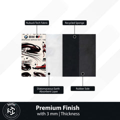 BMW M8 GTE Munich Motorsport Flat Rug | BMW Racing Car Area Rug | Premium Anti-Slip Flat Rug