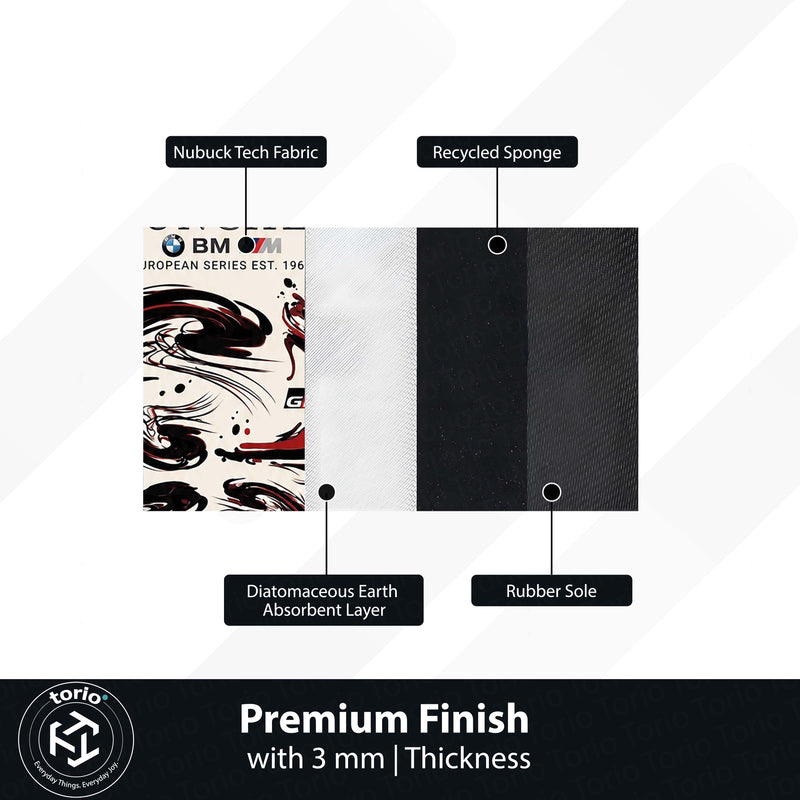 BMW M8 GTE Munich Motorsport Flat Rug | BMW Racing Car Area Rug | Premium Anti-Slip Flat Rug