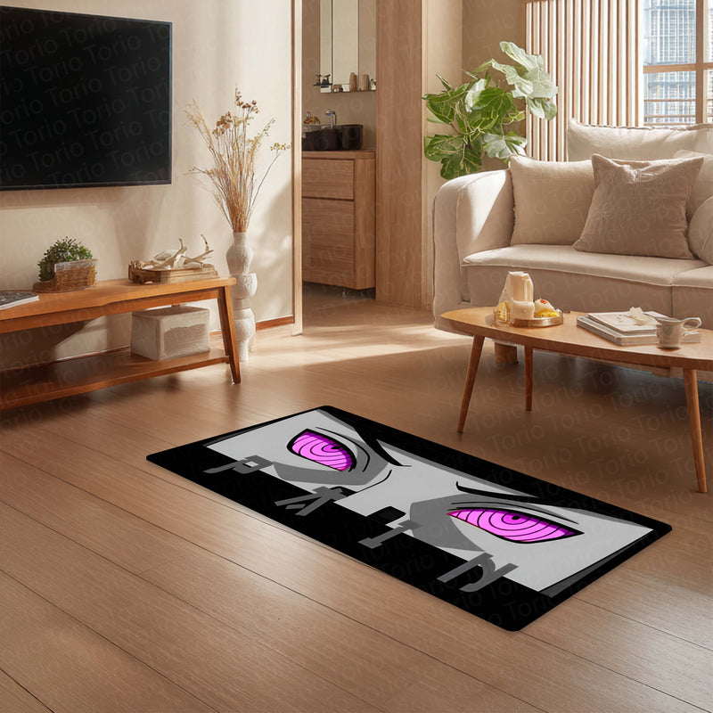 Pain (Nagato Uzumaki) Rinnegan Eye Anime Floor Mat | Anti-Slip Printed Floor Rug for Bedroom, Gaming Room & Anime Decor | TORIO