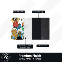 One Piece Wanted Poster Floor Mat | Monkey D. Luffy, Zoro & Nami Anime Rug | Anti-Slip 3mm Absorbent Manga Floor Mat for Bedroom, Gaming Room & Otaku Setup