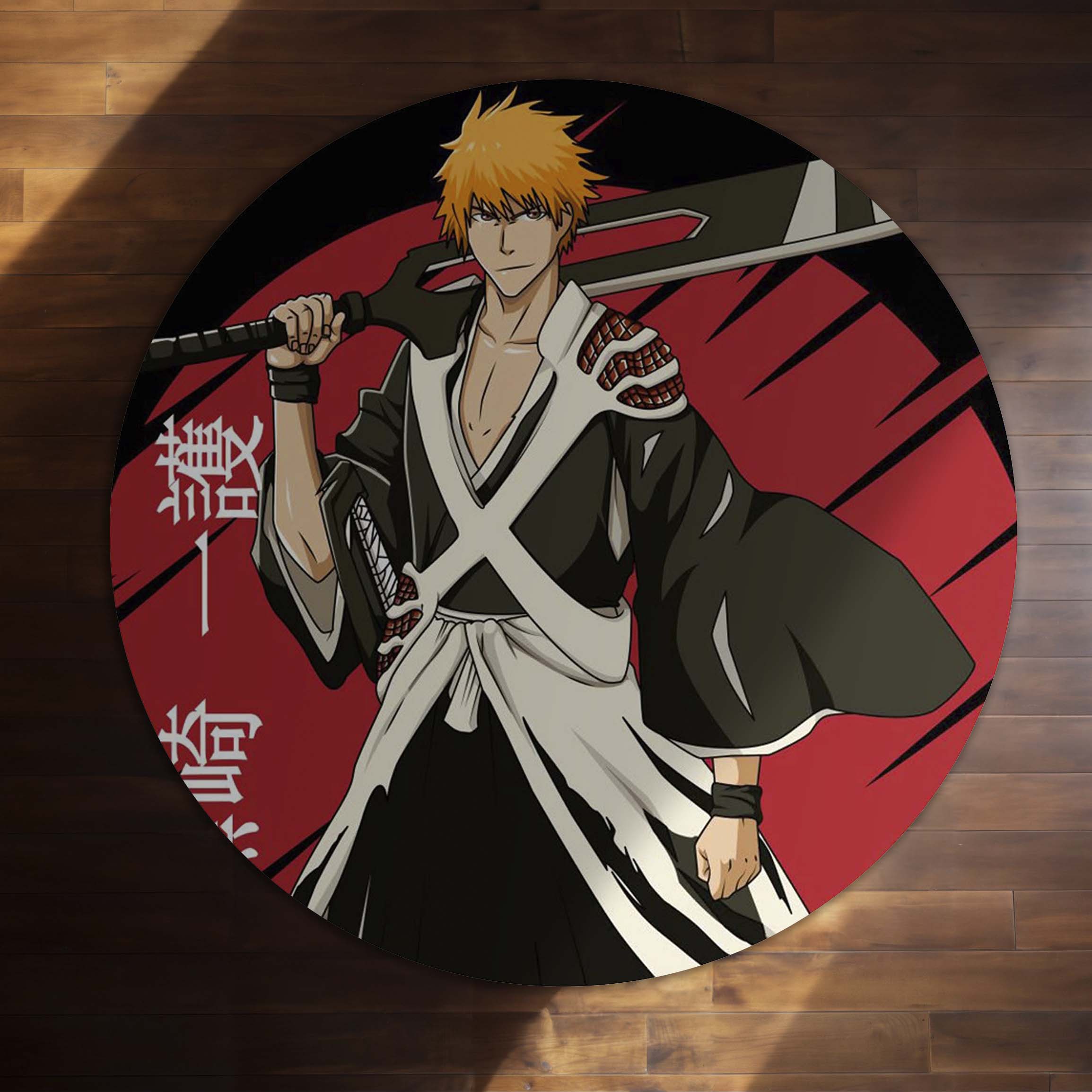 Ichigo Kurosaki Bleach Circular Floor Mat (3 mm Thick) | Anti-Slip