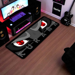 Kurama Nine-Tails Eye Anime Floor Mat | Anti-Slip Printed Floor Rug for Bedroom, Gaming Room & Anime Decor | TORIO