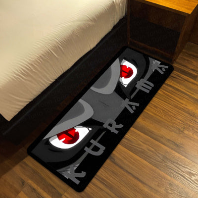 Kurama Nine-Tails Eye Anime Floor Mat | Anti-Slip Printed Floor Rug for Bedroom, Gaming Room & Anime Decor | TORIO