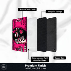 Pink Money Queen Dollar Bedside Runner (3 mm Thick) | Luxury Hustle Aesthetic Bedroom Floor Mat for Modern Room Decor