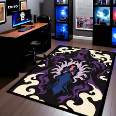 One Piece Nico Robin Demonio Fleur Area Rug | Devil Child Anime Design | Premium Anti-Slip Flat Area Rug