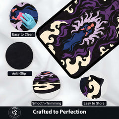 One Piece Nico Robin Demonio Fleur Area Rug | Devil Child Anime Design | Premium Anti-Slip Flat Area Rug