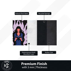 One Piece Nico Robin Demonio Fleur Area Rug | Devil Child Anime Design | Premium Anti-Slip Flat Area Rug