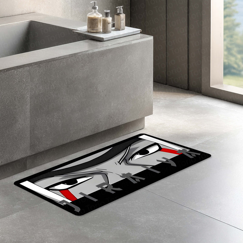 Jiraiya Sage Eye Anime Floor Mat | Anti-Slip Printed Floor Rug for Bedroom, Gaming Room & Anime Decor | TORIO