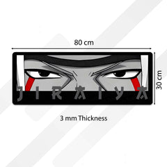 Jiraiya Sage Eye Anime Floor Mat | Anti-Slip Printed Floor Rug for Bedroom, Gaming Room & Anime Decor | TORIO