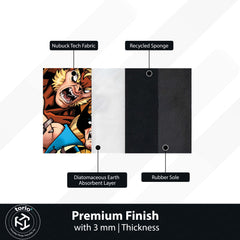 Marvel X-Men Wolverine Floor Mat | Logan Comic Art Superhero Rug | Anti-Slip 3mm Absorbent Floor Mat for Gaming Room, Bedroom & Fan Cave