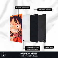 Monkey D. Luffy Circular Floor Mat (3 mm Thick) | Anime Round Floor Rug for Bedroom, Gaming Room & Otaku Decor | TORIO