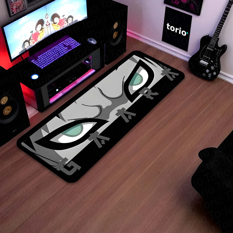 Gaara Eye Anime Floor Mat | Anti-Slip Printed Floor Rug for Bedroom, Gaming Room & Anime Decor | TORIO