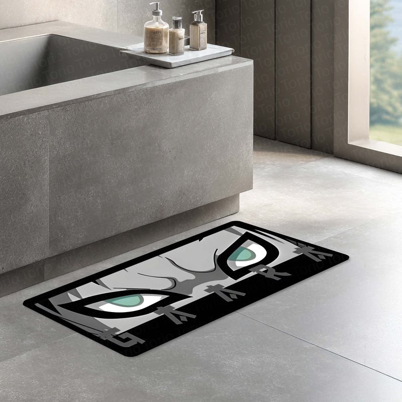 Gaara Eye Anime Floor Mat | Anti-Slip Printed Floor Rug for Bedroom, Gaming Room & Anime Decor | TORIO