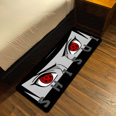 Shisui Uchiha Mangekyō Sharingan Eye Anime Floor Mat | Anti-Slip Printed Floor Rug for Bedroom, Gaming Room & Anime Decor | TORIO