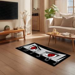 Shisui Uchiha Mangekyō Sharingan Eye Anime Floor Mat | Anti-Slip Printed Floor Rug for Bedroom, Gaming Room & Anime Decor | TORIO