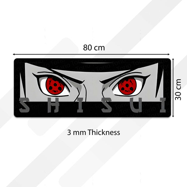 Shisui Uchiha Mangekyō Sharingan Eye Anime Floor Mat | Anti-Slip Printed Floor Rug for Bedroom, Gaming Room & Anime Decor | TORIO