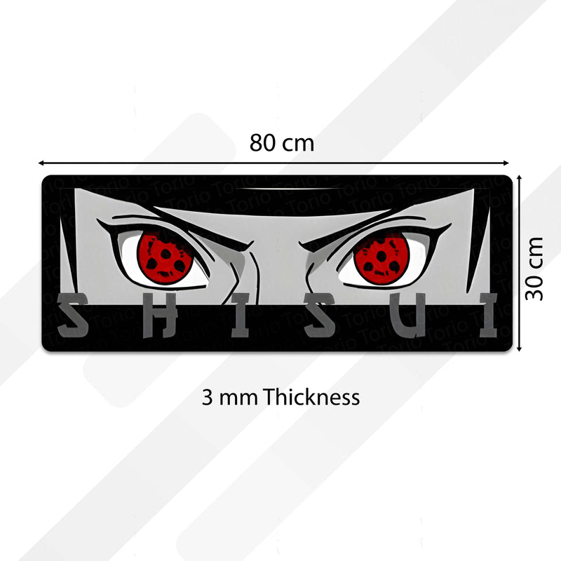 Shisui Uchiha Mangekyō Sharingan Eye Anime Floor Mat | Anti-Slip Printed Floor Rug for Bedroom, Gaming Room & Anime Decor | TORIO