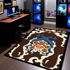 One Piece Tony Tony Chopper Area Rug | Monster Point & Reindeer Transformation Anime Design | Premium Anti-Slip Flat Area Rug