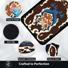 One Piece Tony Tony Chopper Area Rug | Monster Point & Reindeer Transformation Anime Design | Premium Anti-Slip Flat Area Rug