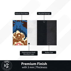 One Piece Tony Tony Chopper Area Rug | Monster Point & Reindeer Transformation Anime Design | Premium Anti-Slip Flat Area Rug