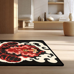 One Piece Monkey D. Luffy Gear 4 Flat Area Rug | Boundman Haki Transformation Anime Design | Premium Anti-Slip Flat Rug