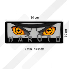 Naruto Shippuden Rinnegan & Sharingan Eyes Floor Mat | Anime Purple & Red Eye Art Rug | Anti-Slip 3mm Absorbent Floor Mat for Bathroom, Bedroom, Gaming Room & Otaku Decor