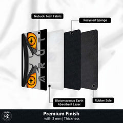 Naruto Shippuden Rinnegan & Sharingan Eyes Floor Mat | Anime Purple & Red Eye Art Rug | Anti-Slip 3mm Absorbent Floor Mat for Bathroom, Bedroom, Gaming Room & Otaku Decor