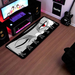 Naruto Kakashi Sharingan Eye Floor Mat | Dark Anime Eye Art Rug | Anti-Slip 3mm Absorbent Floor Mat for Bathroom, Bedroom, Gaming Room & Otaku Decor