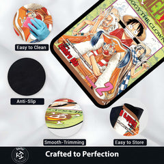 One Piece Buggy the Clown Floor Mat | Anime Comic Volume 2 Rug | Anti-Slip 3mm Absorbent Floor Mat for Gaming Room, Bedroom & Otaku Setup