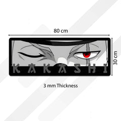 Naruto Kakashi Sharingan Eye Floor Mat | Dark Anime Eye Art Rug | Anti-Slip 3mm Absorbent Floor Mat for Bathroom, Bedroom, Gaming Room & Otaku Decor