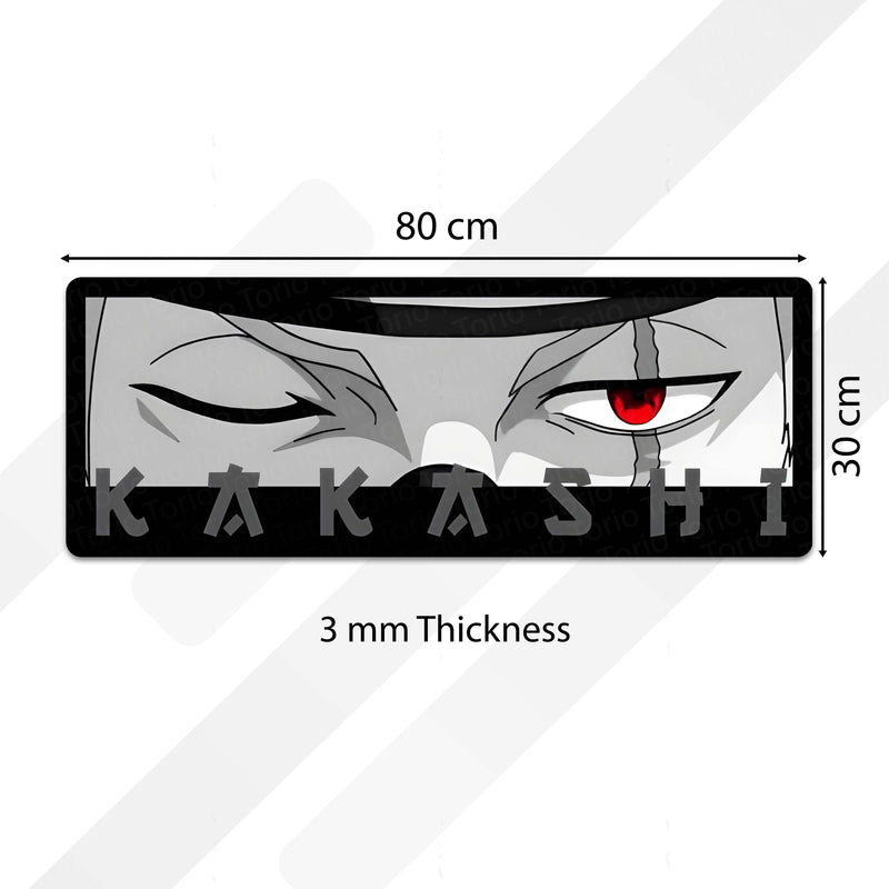 Naruto Kakashi Sharingan Eye Floor Mat | Dark Anime Eye Art Rug | Anti-Slip 3mm Absorbent Floor Mat for Bathroom, Bedroom, Gaming Room & Otaku Decor