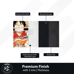 One Piece Buggy the Clown Floor Mat | Anime Comic Volume 2 Rug | Anti-Slip 3mm Absorbent Floor Mat for Gaming Room, Bedroom & Otaku Setup