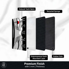 Naruto Kakashi Sharingan Eye Floor Mat | Dark Anime Eye Art Rug | Anti-Slip 3mm Absorbent Floor Mat for Bathroom, Bedroom, Gaming Room & Otaku Decor