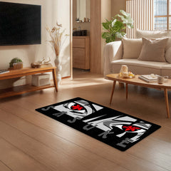 Sasuke Uchiha Sharingan Eye Anime Floor Mat | Anti-Slip Printed Floor Rug for Bedroom, Gaming Room & Anime Decor | TORIO
