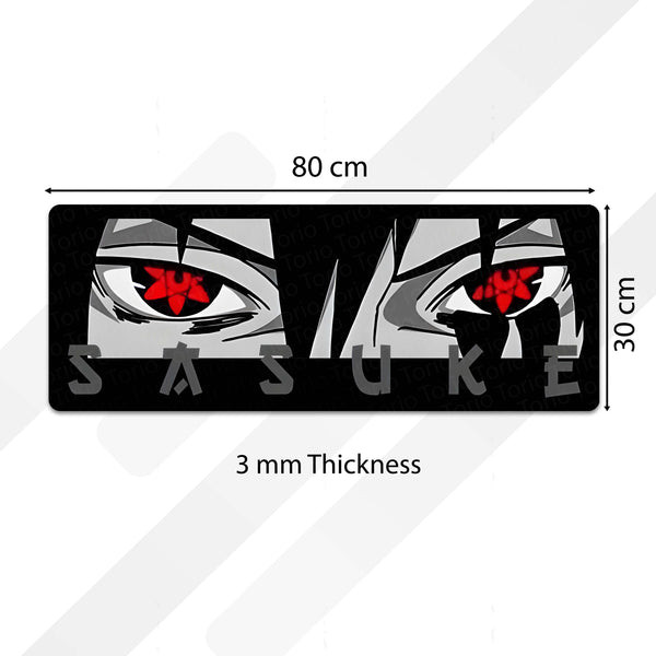 Sasuke Uchiha Sharingan Eye Anime Floor Mat | Anti-Slip Printed Floor Rug for Bedroom, Gaming Room & Anime Decor | TORIO