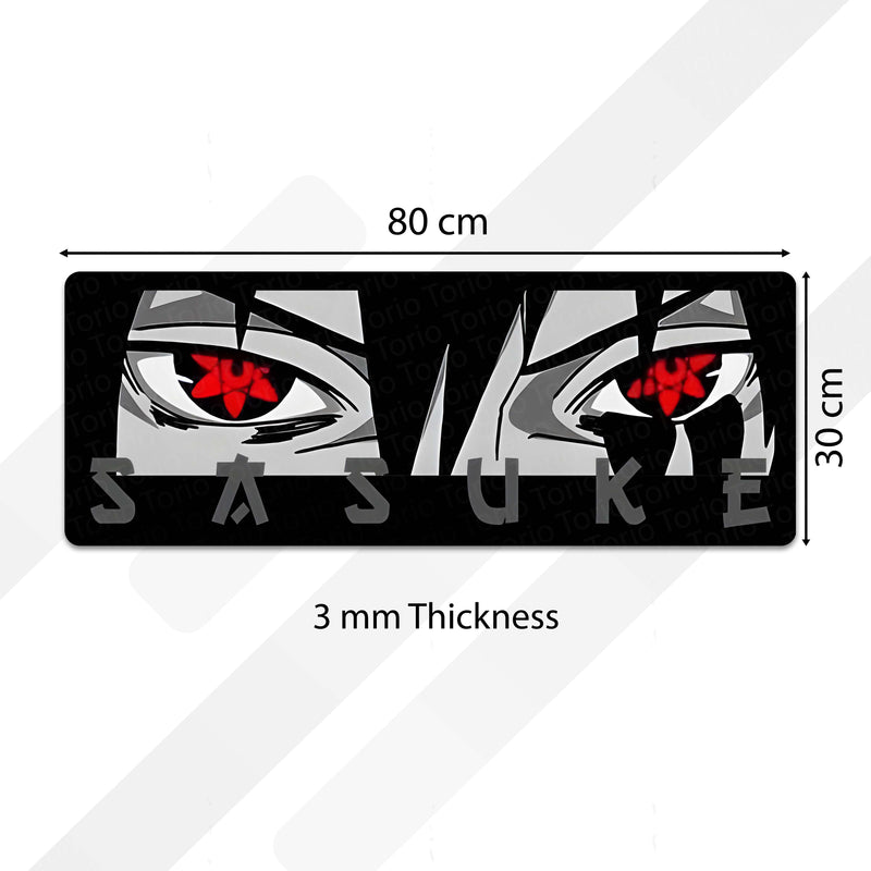 Sasuke Uchiha Sharingan Eye Anime Floor Mat | Anti-Slip Printed Floor Rug for Bedroom, Gaming Room & Anime Decor | TORIO