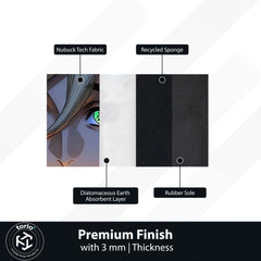 Upper Moon Demon Area Flat Rug | Anime Villain Area Flat Rug | Premium Manga-Inspired Gaming & Bedroom Decor Rug