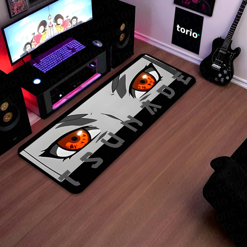 Tsunade Senju Eye Anime Floor Mat | Anti-Slip Printed Floor Rug for Bedroom, Gaming Room & Anime Decor | TORIO