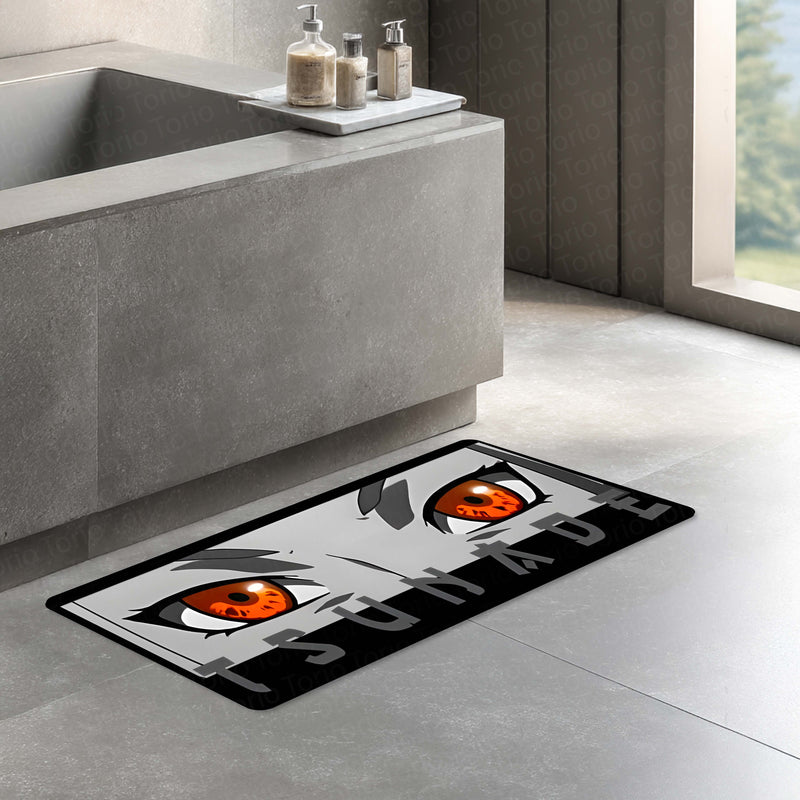 Tsunade Senju Eye Anime Floor Mat | Anti-Slip Printed Floor Rug for Bedroom, Gaming Room & Anime Decor | TORIO