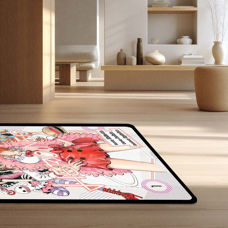 One Piece Manga Collage Floor Mat | Luffy Straw Hat Pirates Anime Rug | Anti-Slip 3mm Absorbent Floor Mat for Gaming Room, Bedroom & Otaku Setup (Copy)