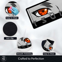 Tsunade Senju Eye Anime Floor Mat | Anti-Slip Printed Floor Rug for Bedroom, Gaming Room & Anime Decor | TORIO