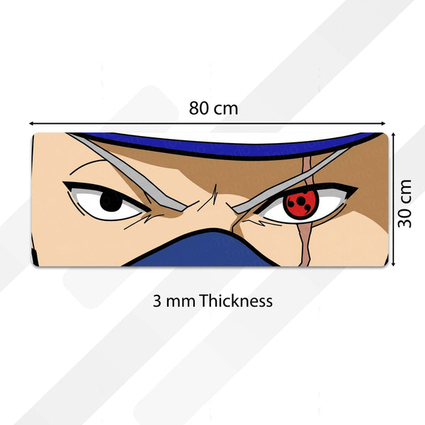 Kakashi Hatake Sharingan Eye Anime Floor Mat | Anti-Slip Printed Floor Rug for Bedroom, Gaming Room & Anime Decor | TORIO