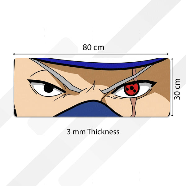 Kakashi Hatake Sharingan Eye Anime Floor Mat | Anti-Slip Printed Floor Rug for Bedroom, Gaming Room & Anime Decor | TORIO