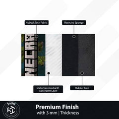 Minecraft Floor Mat | Pixel World Gaming Rug Inspired Design | Anti-Slip 3mm Absorbent Floor Mat for Gaming Room, Kids Room & Setup