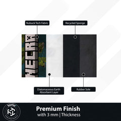 Minecraft Floor Mat | Pixel World Gaming Rug Inspired Design | Anti-Slip 3mm Absorbent Floor Mat for Gaming Room, Kids Room & Setup