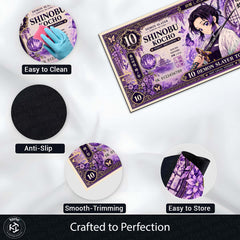 Demon Slayer Shinobu Kocho Flat Rug | Japanese Anime Currency Note Design | Premium Anti-Slip Flat Rug